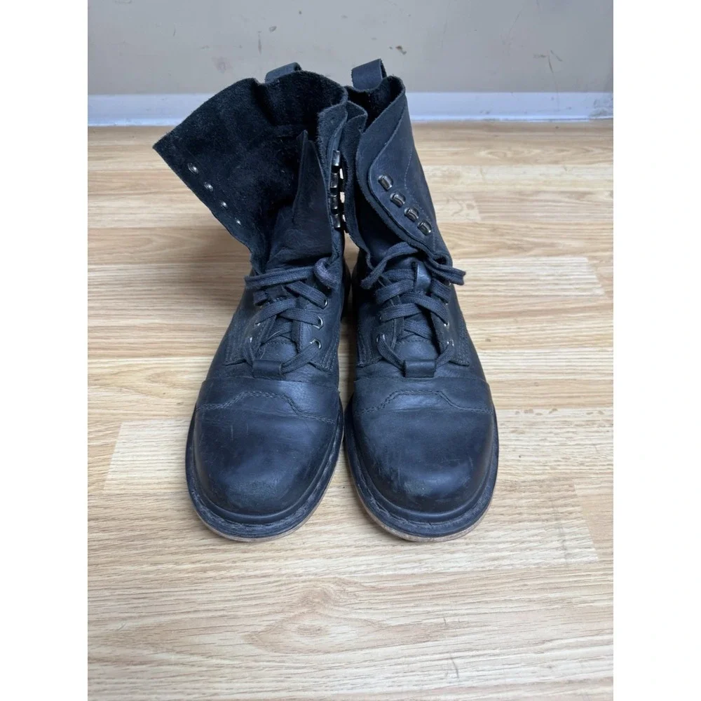 MENS‎ DR. MARTENS PIER BLACK LEATHER HIGHTOP BOOTS SIZE US 9 EU 42 Women's 10